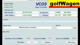 VW Skoda Octavia 2 seat belt warning version set on VCDSVAG [upl. by Ajnotal]