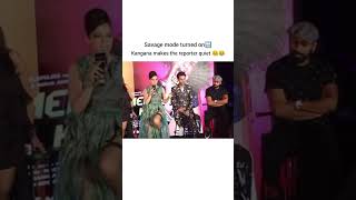 Savage mode turned on 🙈🤣😂 kanganaranaut bollywood bollywoodnews paparazzi karanjohar aliabhatt [upl. by Ahsienaj]