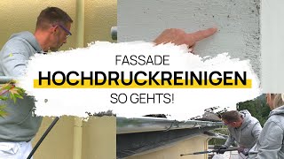 FASSADE REINIGEN  So macht es der PROFI [upl. by Aimahc]