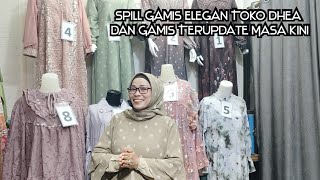 REVIEW GAMIS SIMPEL ELEGAN TOKO DHEA GAMIS BRUKAT MEWAH SETROK TERBARU  ORDER WA 081574416212 [upl. by Caldeira]