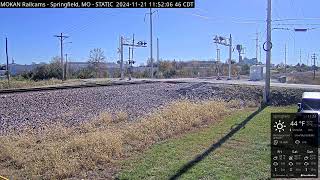 MOKAN Railcams Springfield Missouri BNSF Thayer North Subdivision MP 20470 RECURRENT STREAM [upl. by Auqinal199]