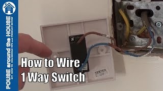 How to wire a 1 way light switch One way lighting explained [upl. by Notyap438]