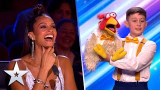 CHEEKY ventriloquist Jamie and his friend Chuck make the audience roar  Auditions  BGT 2022 [upl. by Adon861]