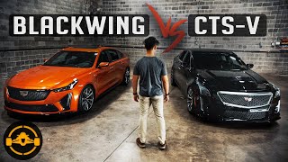 Cadillac CT5V Blackwing vs CTSV Comparision Review [upl. by Claudius]