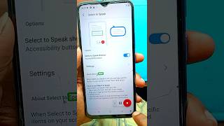 itel Select to speak setting on  accessibility button [upl. by Ahsilat8]