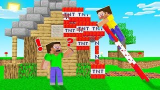 Minecraft but Everything I Touch turns to TNT [upl. by Aihseket]