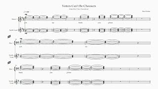 PECULATE  Voters Cant Be Choosers sheet music [upl. by Swanhildas485]