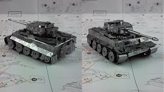 Metal Earth Build  Tiger I Tank [upl. by Akimad]