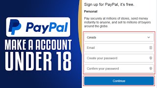 How To Make A PayPal Account Under 18 2024 Easy amp Fast [upl. by Llerrac]