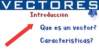 Vectores Introducción  Qué es un vector y sus características [upl. by Sinnoda577]