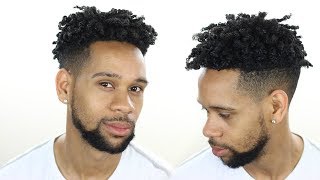 MENS NATURAL HAIR DEFINED WASH N GO TYPE 4 HAIR [upl. by Arednaxela984]