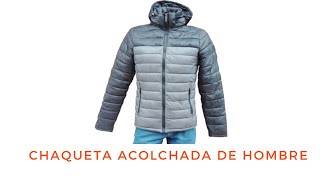 CHAQUETA ACOLCHADA CON CAPOTA DE HOMBRECómo hacerPaso a pasoConfección [upl. by Ientirb197]