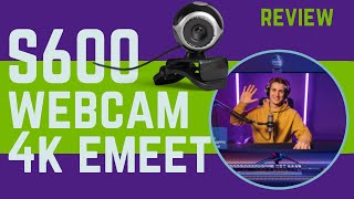 EMEET Smartcam S600 4k Webcam  A Melhor Webcam da Atualidade VEJA [upl. by Ahsilak]