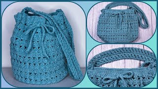 👜BOLSO con Base REDONDA en Crochet  5 pasó a paso 💯fácil 👌 [upl. by Toffey]