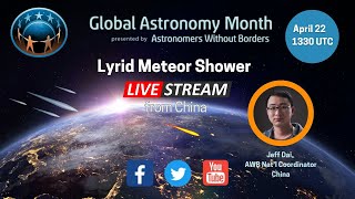 Live Lyrid Meteor Shower Peaking Now Over China [upl. by Gilletta]