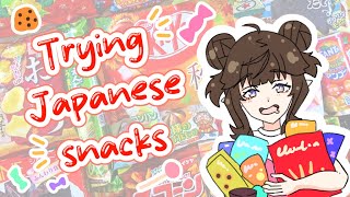 【HANDCAM】Lets try Japanese snacks [upl. by Bay613]