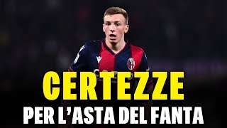 🚨 CERTEZZE PER LASTA su chi puntare al fantacalcio esclusi i big [upl. by Antony]