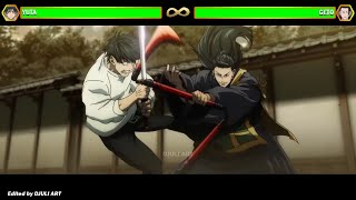 Yuta vs Geto WITH HEALTHBARS  Jujutsu Kaisen 0 [upl. by Eslud]