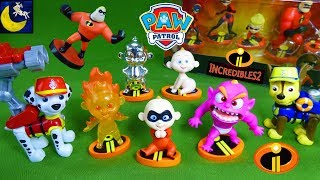 Paw Patrol Toys Babysit Jack Jack Incredibles 2 Figures Mr Incredible Frozone Wrong Toys Story Video [upl. by Adnahs229]