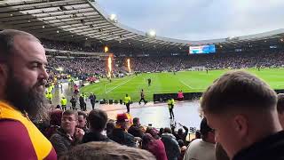 Motherwell pyro display at Hampden [upl. by Yboj]