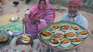 Delicious Ilish Chitoi Pitha Recipe  Winter Special Chitoi Pitha  Hilsa Fish Curry  Village Food [upl. by Codd]