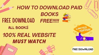 Best Site To Download Paid Books For Free 😍 100  Real Website [upl. by Vine547]