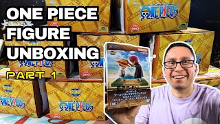 ONE PIECE  FIGURE UNBOXING VIDEO PART 1  BANDAI NAMCO  BANPRESTO  WORLD COLLECTABLE FIGURES [upl. by Ailati]