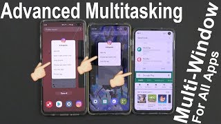 Samsung Galaxy S10e  S10  S10 Plus Advanced Multitasking Split Screen amp Popup Window Verizon [upl. by Calen]