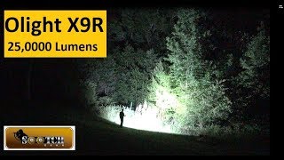 The Brightest Olight X9R 25000 Lumens [upl. by Adnam]