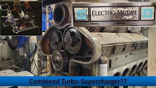 Combined Turbo Supercharger 2Stroke EMD Ship Engine [upl. by Airdua914]