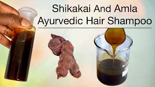 How To Make Shikakai Powder And Amla Powder Shampoo DIY Homemade [upl. by Chard]