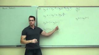 Intermediate Algebra Lecture 125 Exploring the Properties of Logarithms [upl. by Suoicserp554]