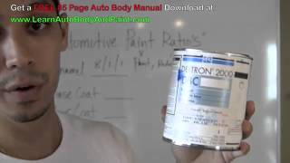 Automotive Paint Mixing Ratios  How To Mix Auto Paint  Mixing Car Paint [upl. by Katha621]