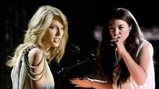 Grammy Awards 2014 Taylor Swift Vs Lorde  Performances [upl. by Yarod]