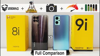 realme 8i vs realme 9i Full Comparison  Unboxing PUBG Test Camera Test Battery Test Speed Test [upl. by Roskes]