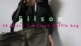 Filson  48 hours Tin Cloth Duffle Bag [upl. by Kata]