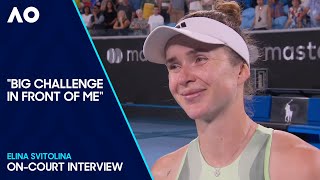 Elina Svitolina OnCourt Interview  Australian Open 2024 Third Round [upl. by Labotsirc870]