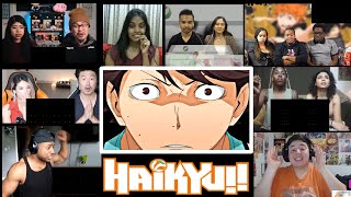 Hinata Surprises Oikawa  Haikyuu 1x7 Reaction Mashup [upl. by Khajeh]