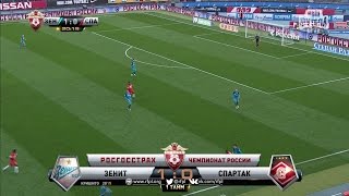 Domenico Criscitos penalty goal Zenit vs Spartak  RPL 201617 [upl. by Wareing289]