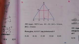 Endemik Geometri Eşlik Benzerlik Test 2 Soru 2 Düzeltme [upl. by Assillam62]