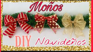 COMO HACER MOÑOS NAVIDEÑOS PARA PRINCIPIANTES [upl. by Notterb]