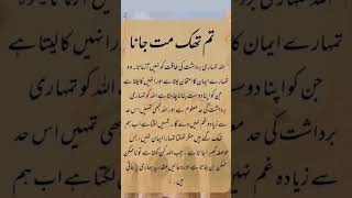 Allah ki Rahmat sy na Omeed Kabi na hona  Urdu Quotes UI Voice [upl. by Allard18]