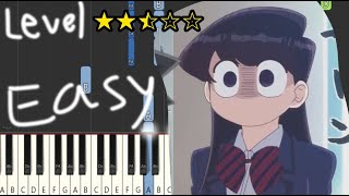 Hikare Inochi  Komi Cant Communicate ED│Easy Piano Tutorial [upl. by Rehpetsirhc]