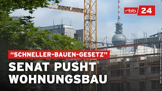 Neues Gesetz Werden jetzt in Berlin Wohnungen schneller gebaut [upl. by Ebby]