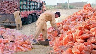 How they Mine Tons of Himalayan Salt Deep Inside Mountain [upl. by Oirogerg]