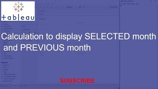 Calculation to display Selected month and Previous month Datetrunc amp Dateadd [upl. by Baxy]