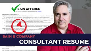 ExMBB Recruiter Reveals Bain Resume Secrets  Resume Templates Inside [upl. by Nnylyt550]