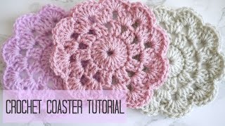 CROCHET how to crochet a coaster  Bella Coco [upl. by Rafe864]