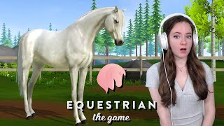 PLAYING EQUESTRIAN THE GAME  NEW HORSE GAME  Pinehaven [upl. by Parker957]