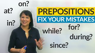 Prepositions Fix 8 Common Errors with the FUN method [upl. by Sheila]